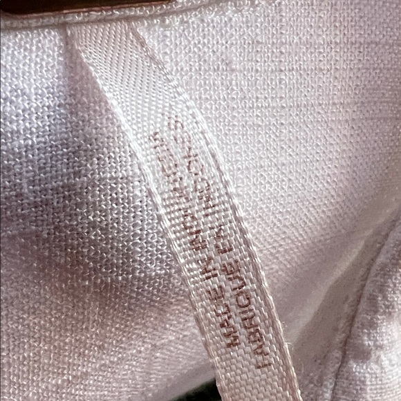 Free People Cream Oversized Button-Down Shirt Boho, Flowy, Relaxed Minimalist M - Picture 5 of 8